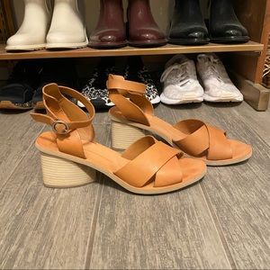 Dolce Vita Triangle Heel Brown Heels